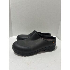 BOGS Sauvie Men's Rain Clogs Sz 9 Black Mud Snow Slip On chemical slip resistant